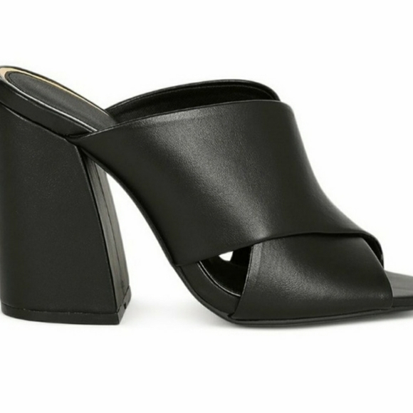 Block Heel Mules - Picture 2 of 4